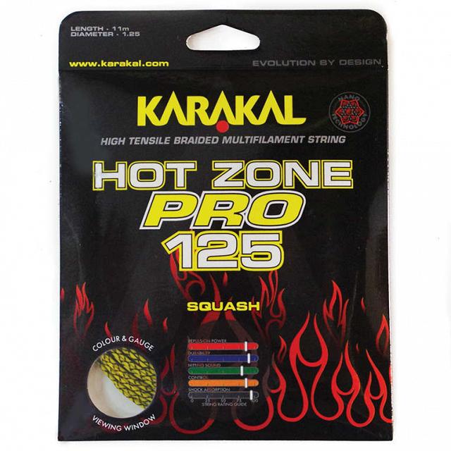 Karakal Hot Zone Pro 125 Yellow / Black - box